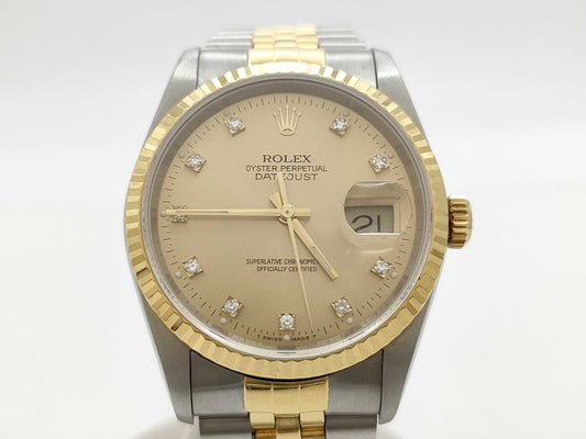 ROLEX 16233G E310519 Champagne Dial Jubilee Breath Men's Watch