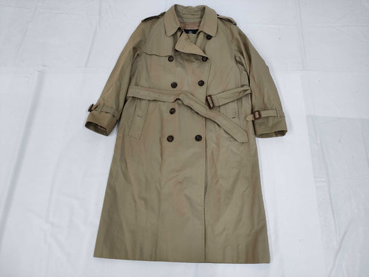 BURBERRY London Trench Coat Megacheck Cashmere Blend Coat with Liner