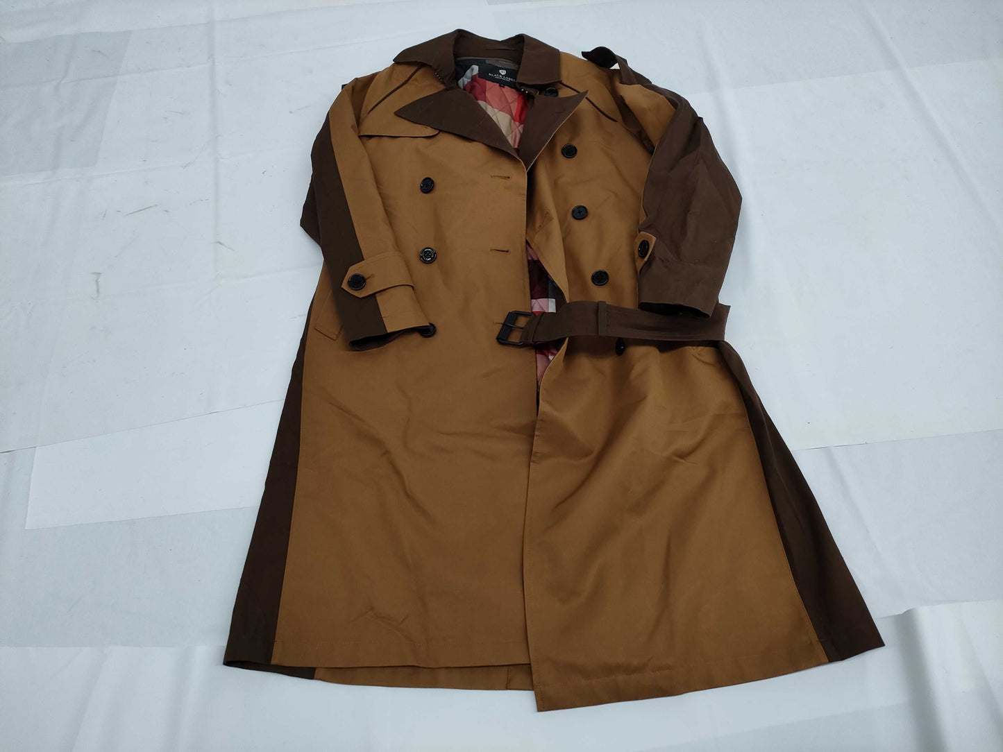 Black Label Crest Bridge Trench Coat with Quilted Liner Coat