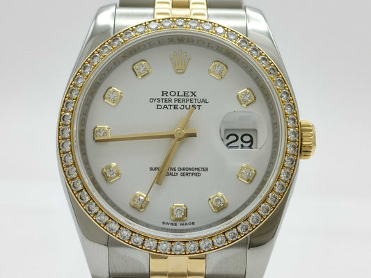 ROLEX 116243G G022174 White Dial Jubilee Breath Men's Watch