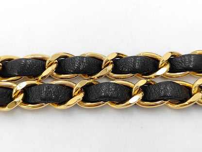 CHANEL Matlassse Lambskin Push Lock Single Flap Black G-Card Seal Shoulder Bag