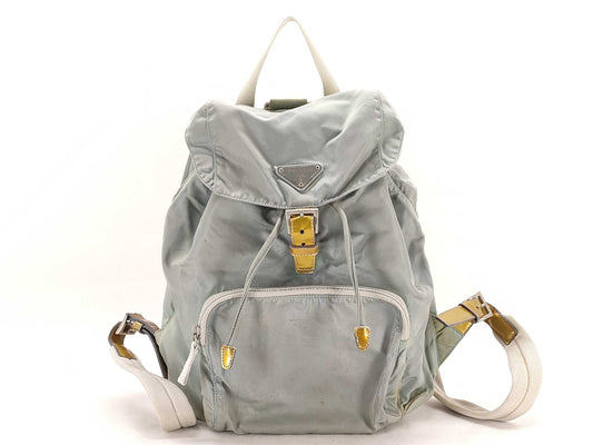 PRADA Nylon Backpack Light Blue