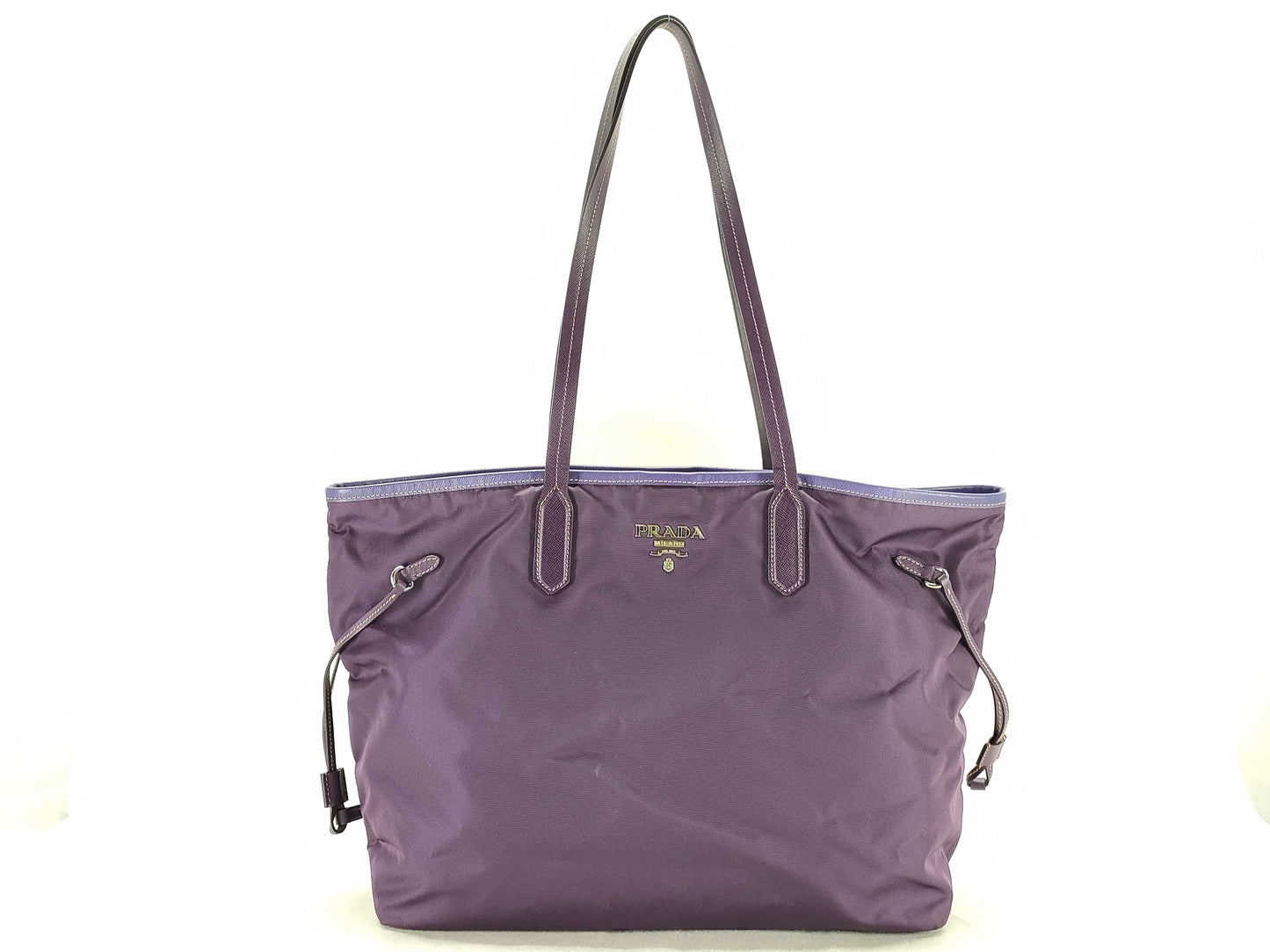 PRADA Nylon Prada Nylon Tote Bag Purple Tote Bag