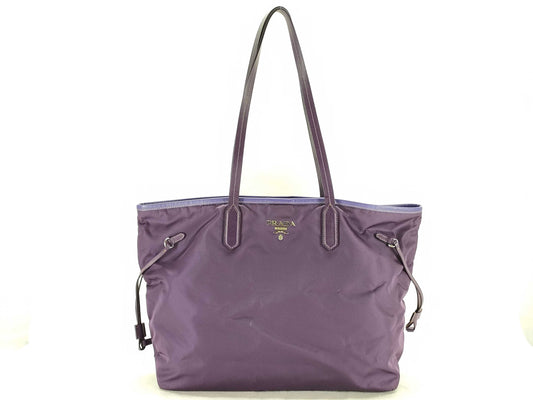 PRADA Nylon Prada Nylon Tote Bag Purple Tote Bag