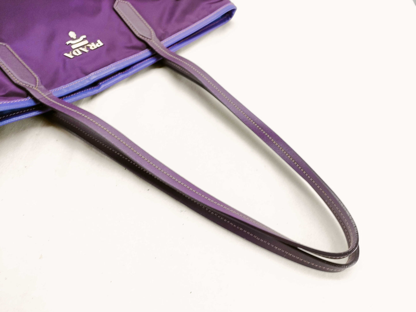 PRADA Nylon Prada Nylon Tote Bag Purple Tote Bag