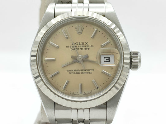 ROLEX 69174 S711167 Silver Dial Women's Watch