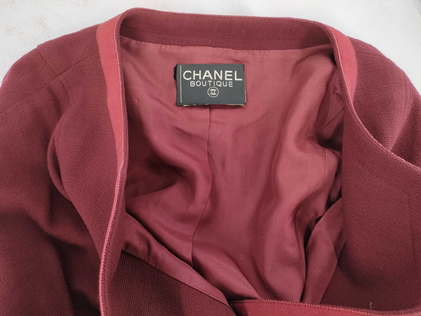 CHANEL CHANEL Bordeaux Suit Size 36-38 Other Apparel