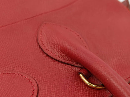HERMES Bolid 35 Red □A Engraved Tote