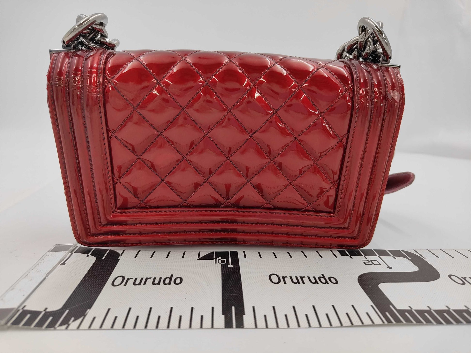 CHANEL CHANEL Boy Chanel Patent Matlasse Chain Shoulder Bag Bag