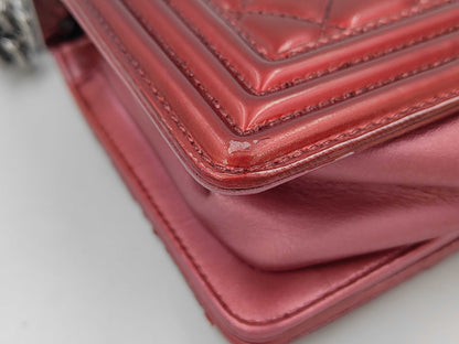 CHANEL CHANEL Boy Chanel Patent Matlasse Chain Shoulder Bag Bag