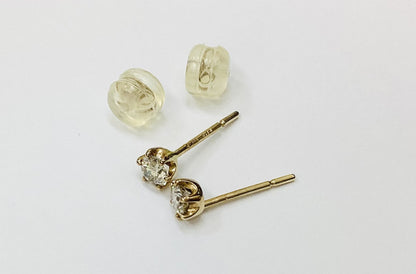 D0.13/0.13ct K10 0.3g Earrings 