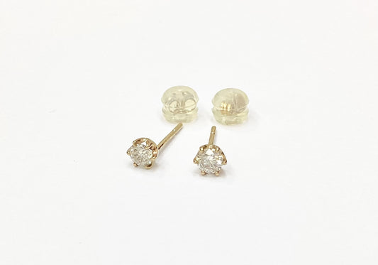 D0.13/0.13ct K10 0.3g Earrings 