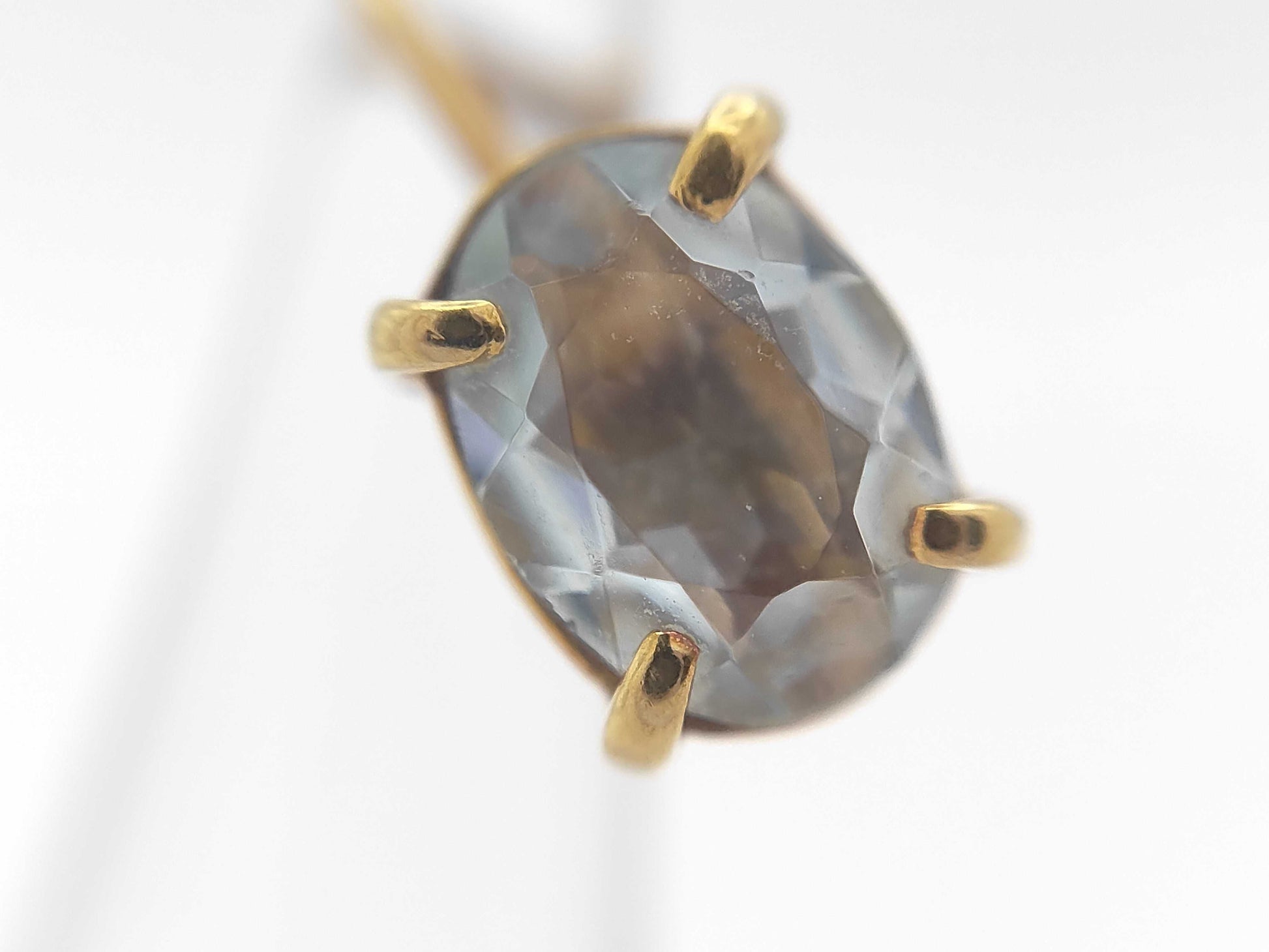 Aquamarine K18 1.5g Earrings 