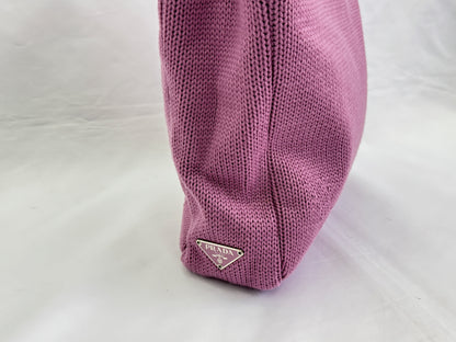 PRADA PRADA Triangle Plate Knitted Bag Handbag Handbag