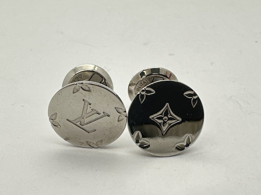 LOUIS VUITTON Vuitton Cufflinks Bouton de Manchette Monogram M61971 DI0129 Tie Pin Cufflinks