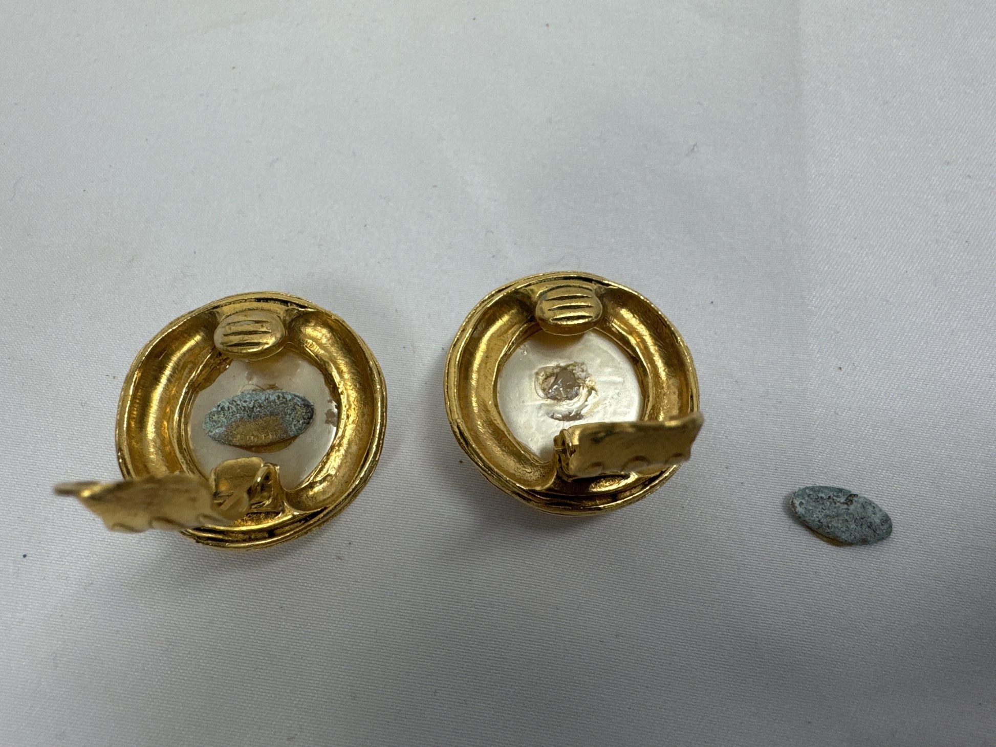 CHANEL Earrings Pearl Earrings