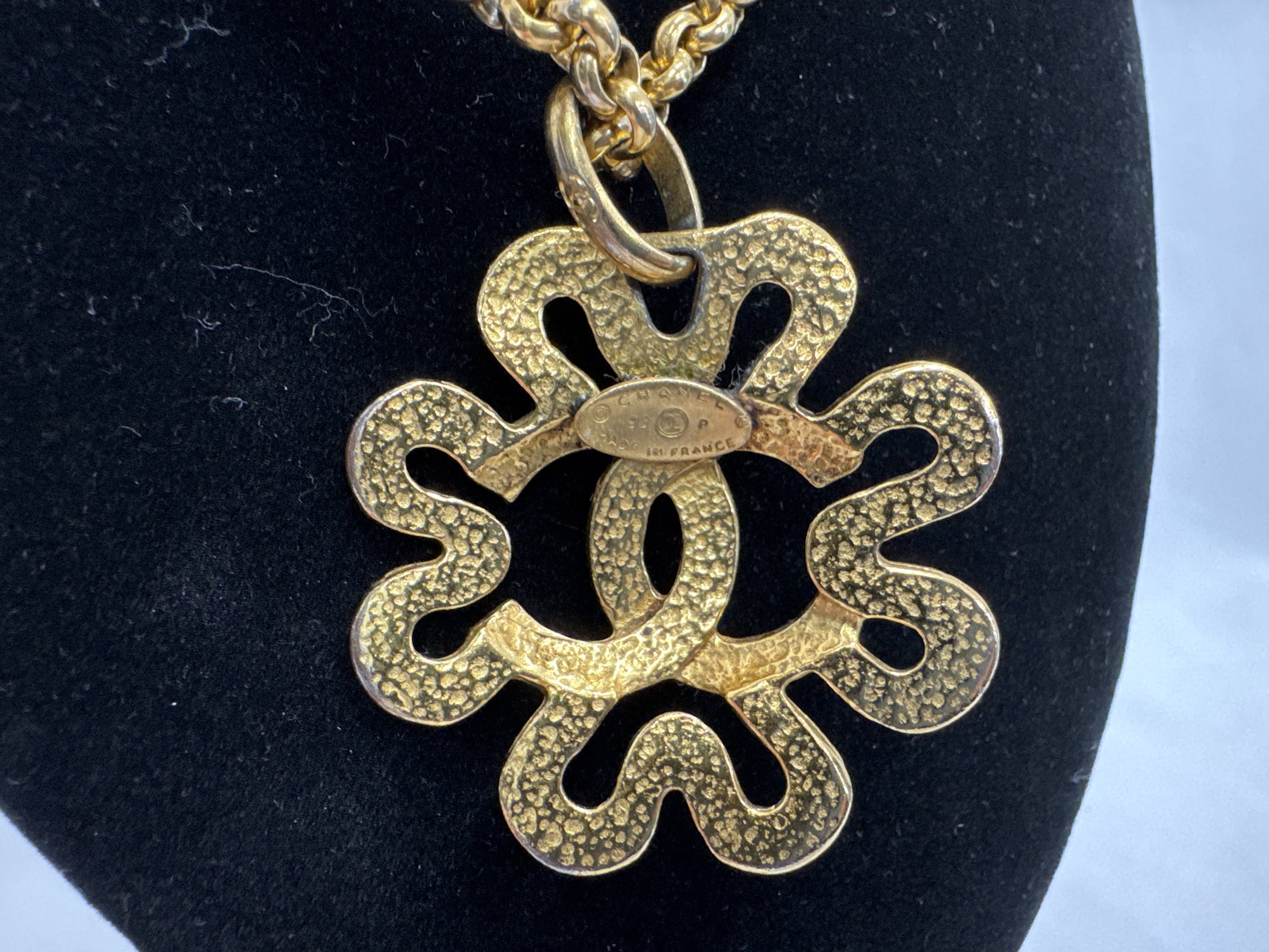 CHANEL Coco Mark Necklace Vintage 95P Necklace