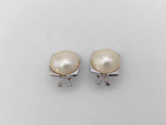 Faux Pearl SV925 9.6g Earrings 