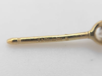 Tiffany&Co. By-the-Yard Diamond AU750 1.0g Earrings 