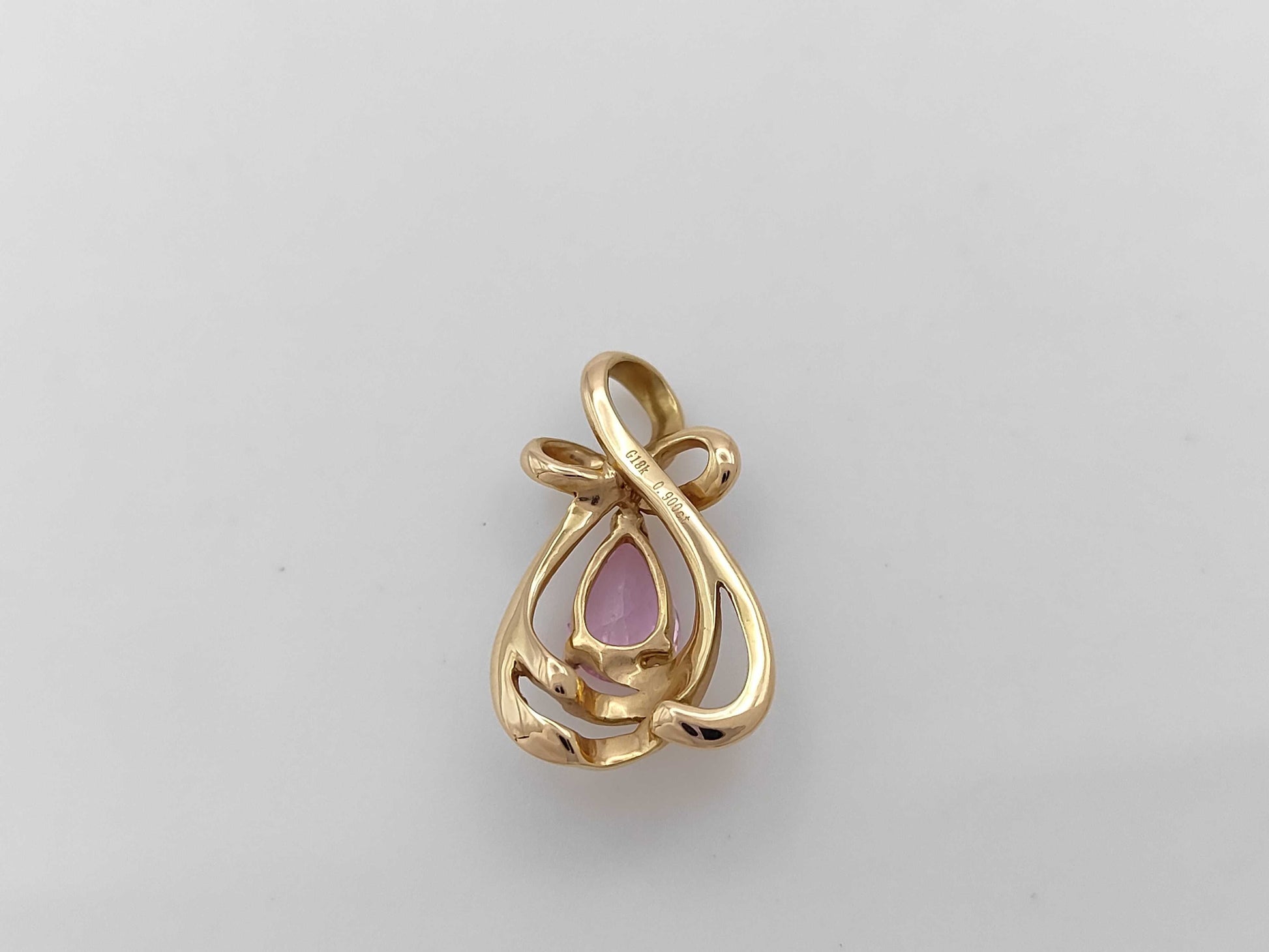 S0.90ct K18 2.0g Pendant Top 