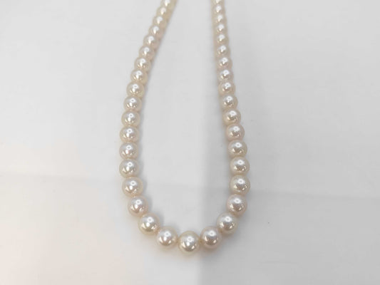Akoya Pearl Diameter Approx. 7.0-7.5mm SV 32.2g Necklace 