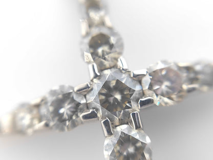 Kashikey Naked Cross BD0.70ct K18 4.5g Necklace 