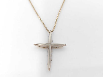 Kashikey Naked Cross BD0.70ct K18 4.5g Necklace 