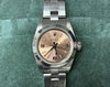 ROLEX 76080 A274536 Pink Dial Oyster Breath Immovable Women's Watch