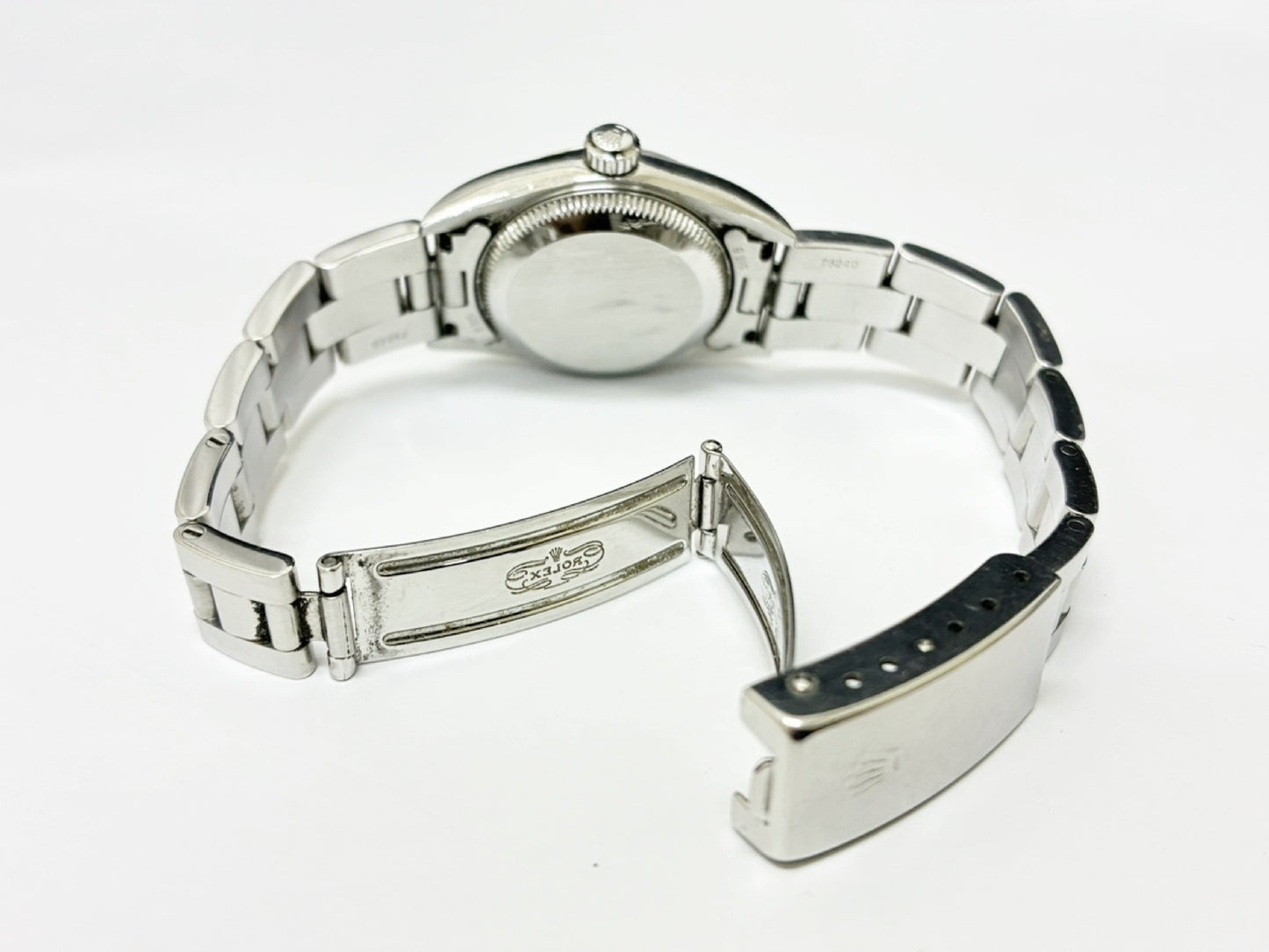 ROLEX 76080 A274536 Pink Dial Oyster Breath Immovable Women's Watch