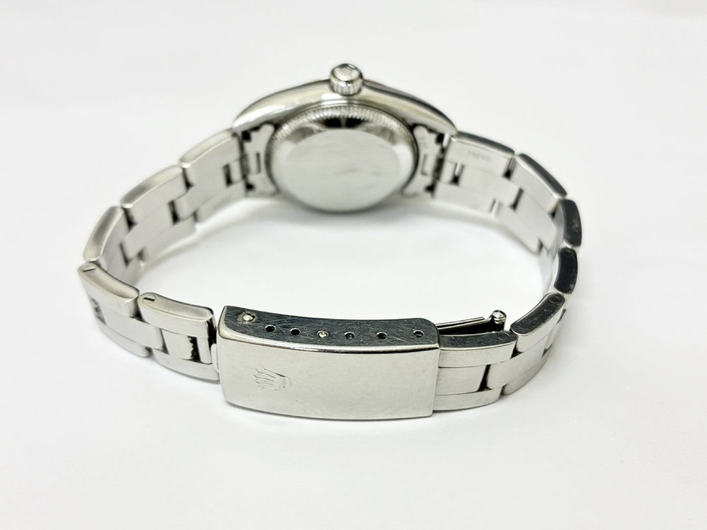 ROLEX 76080 A274536 Pink Dial Oyster Breath Immovable Women's Watch