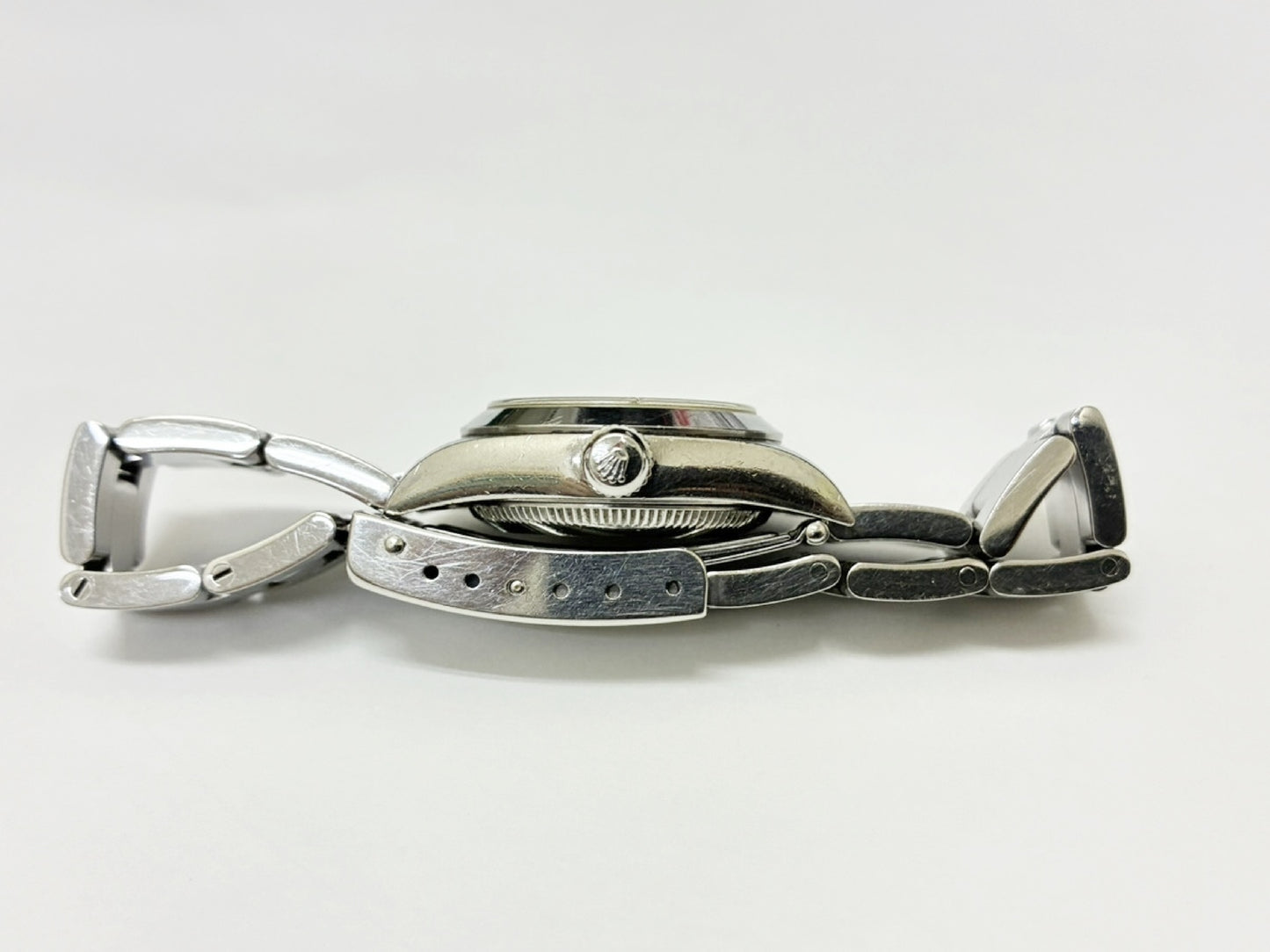 ROLEX 76080 A274536 Pink Dial Oyster Breath Immovable Women's Watch