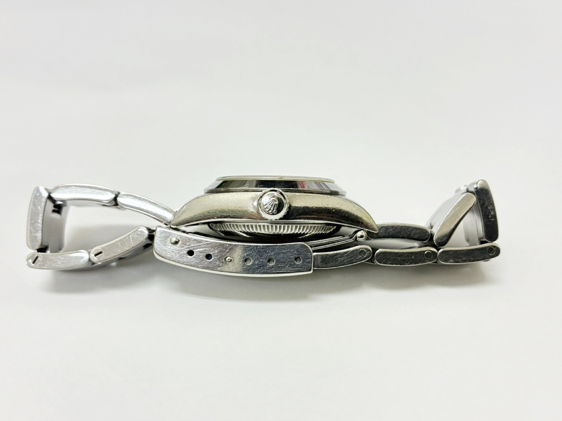 ROLEX 76080 A274536 Pink Dial Oyster Breath Immovable Women's Watch