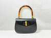 GUCCI Handbag Tortoiseshell Handle Black Handbag