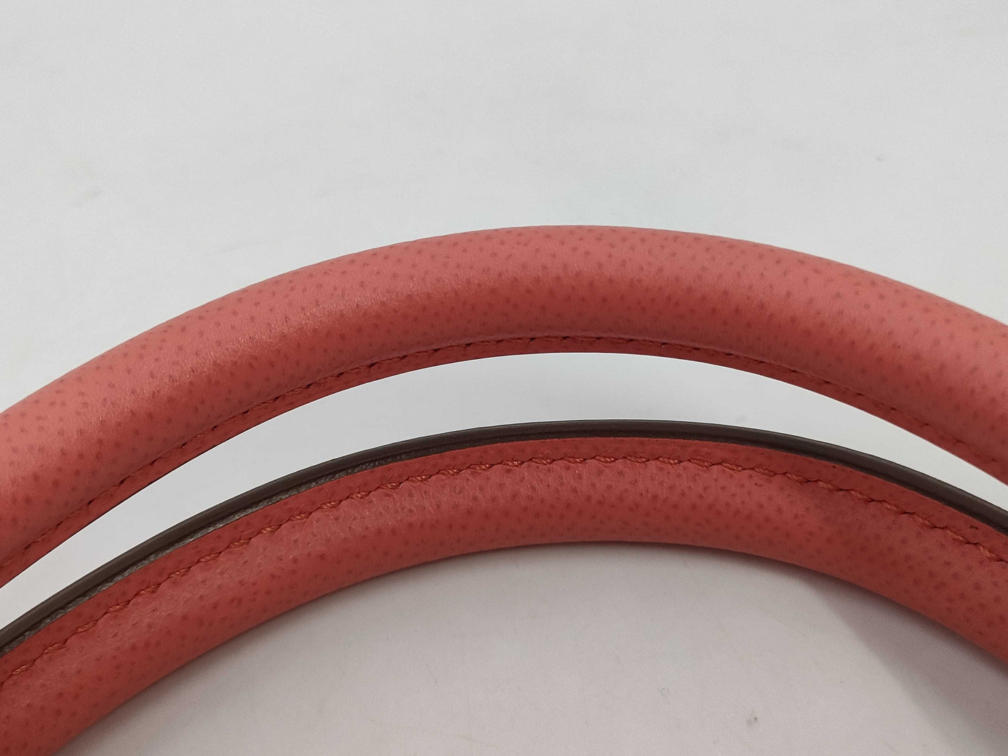 HERMES Birkin 35 Epson Flamingo Silver Fittings □Q Handbag