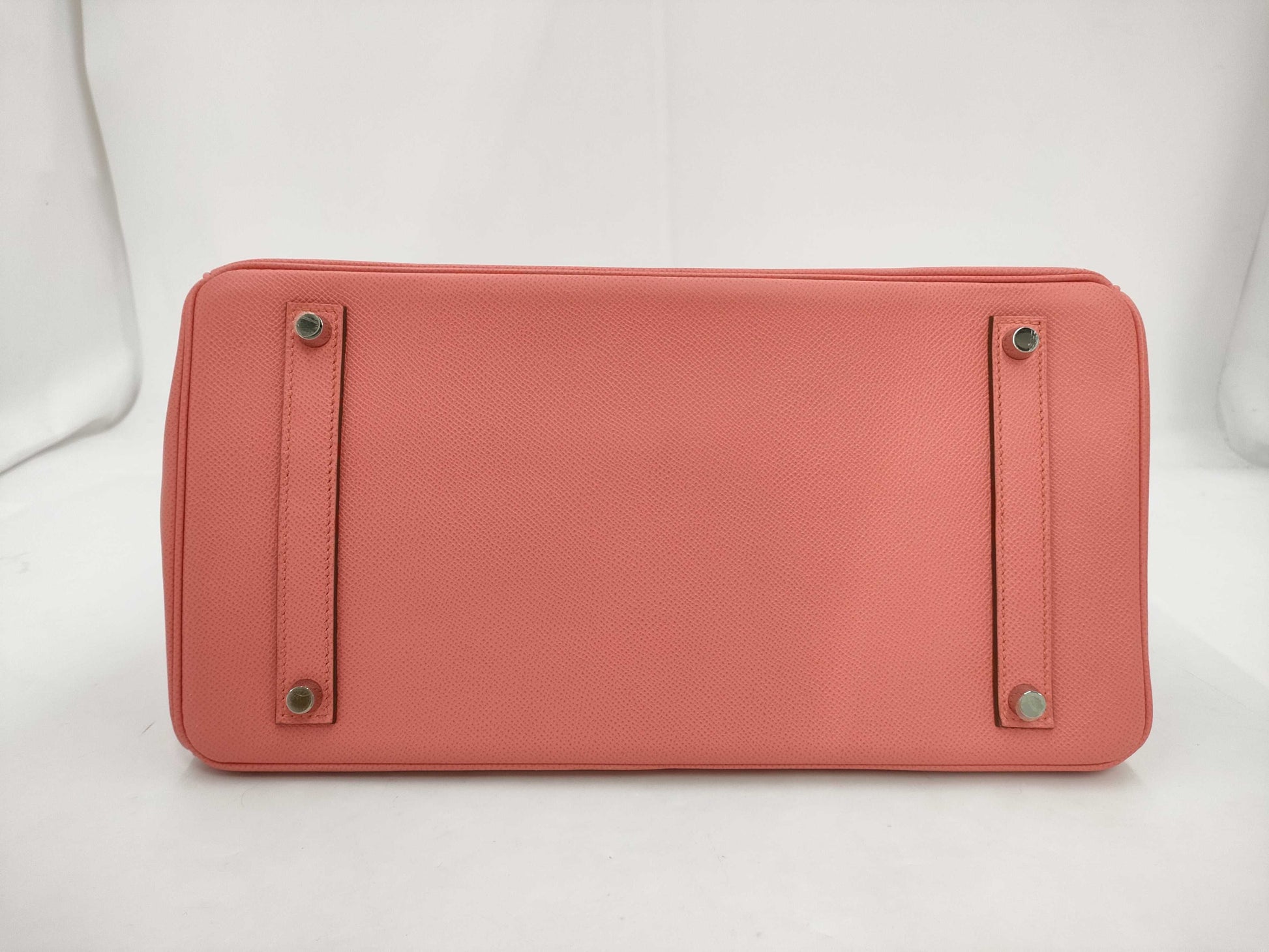 HERMES Birkin 35 Epson Flamingo Silver Fittings □Q Handbag