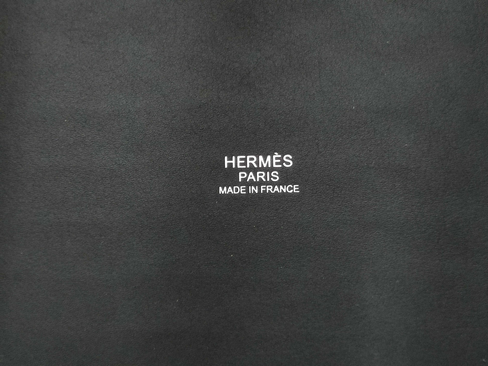 HERMES Picotan Rock PM Toile Ash x Swift Multicolor Black x Ecru x Fauve x Blue Zanzibar K Engraved Handbag