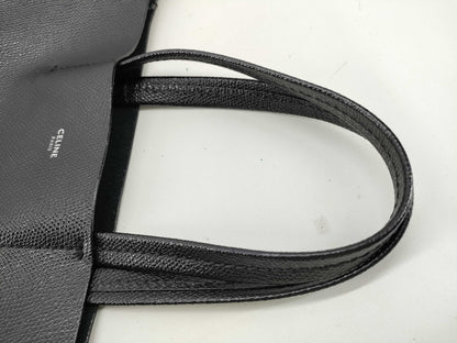 CELINE Vertical Cabas Small Tote Bag, Black