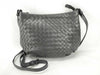 BOTTEGA VENETA Intrecciato Shoulder Bag, Gray, 25cm