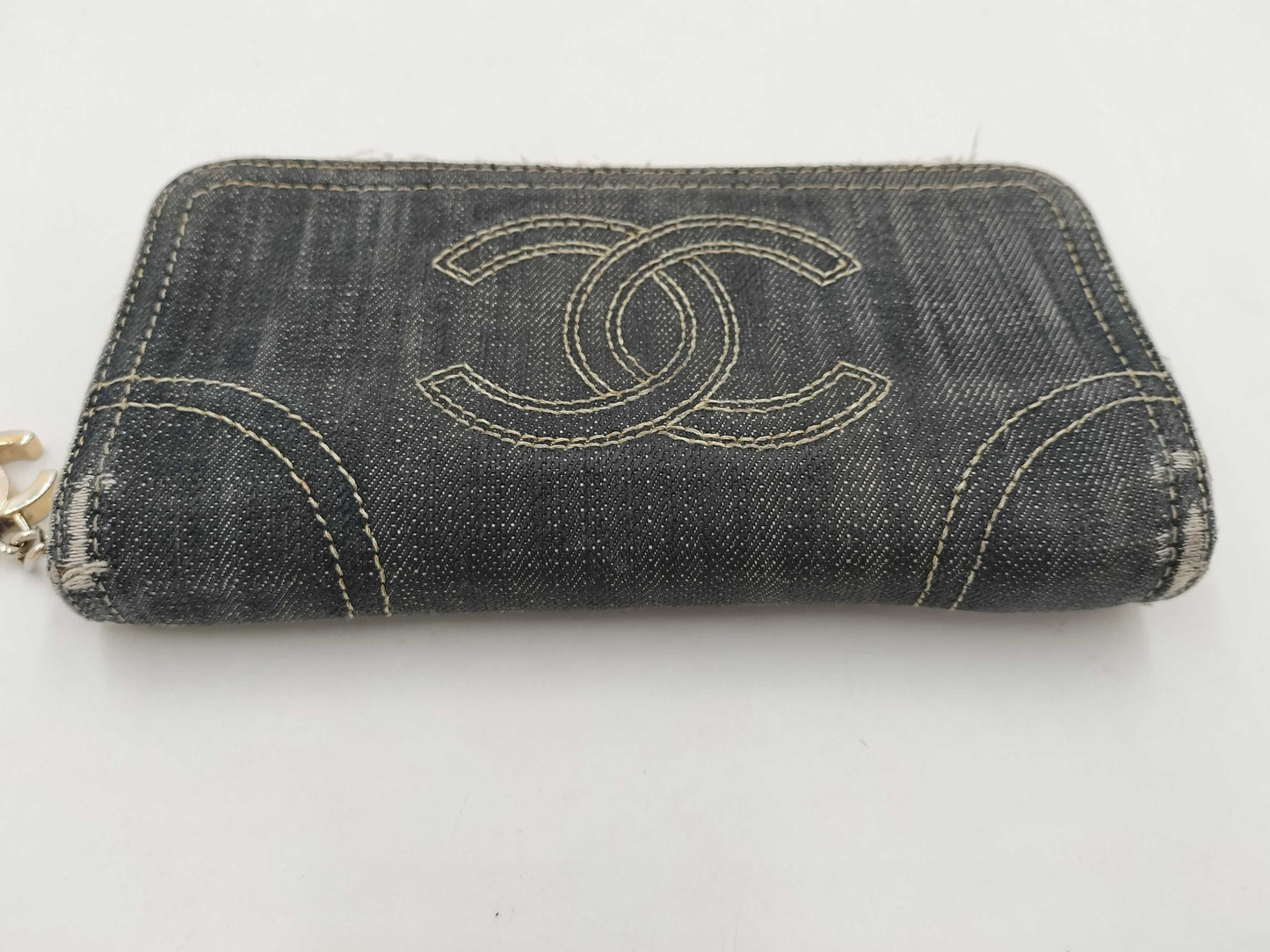 CHANEL Chanel Denim Long Wallet with Coco Mark, 10 Series