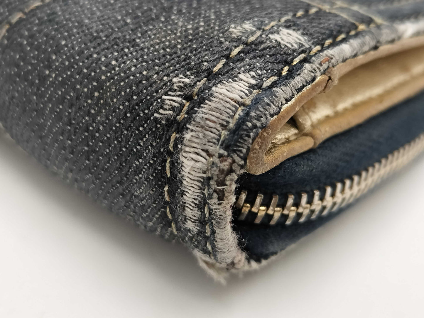 CHANEL Chanel Denim Long Wallet with Coco Mark, 10 Series