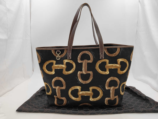 GUCCI Horsebit Print Tote Bag