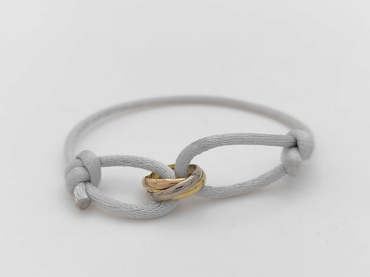 Cartier Trinity Code AU750 2.8G Bracelet Bangle 