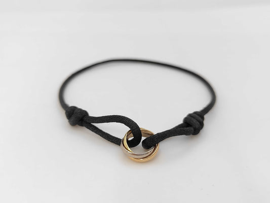 Cartier Trinity Code AU750 3.2g Bracelet Bangle 