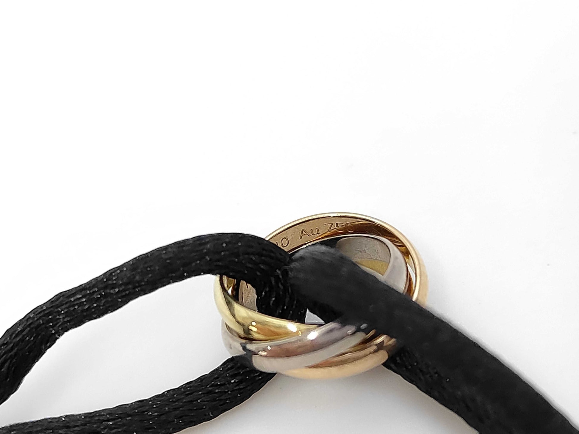 Cartier Trinity Code AU750 3.2g Bracelet Bangle 