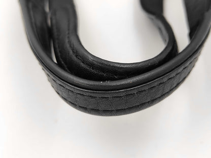 COACH Leather 2-Way Black Boston Bag