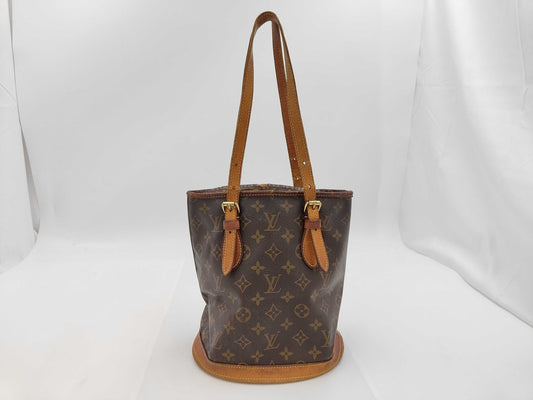 LOUIS VUITTON Louis Vuitton Monogram Bucket PM Handbag