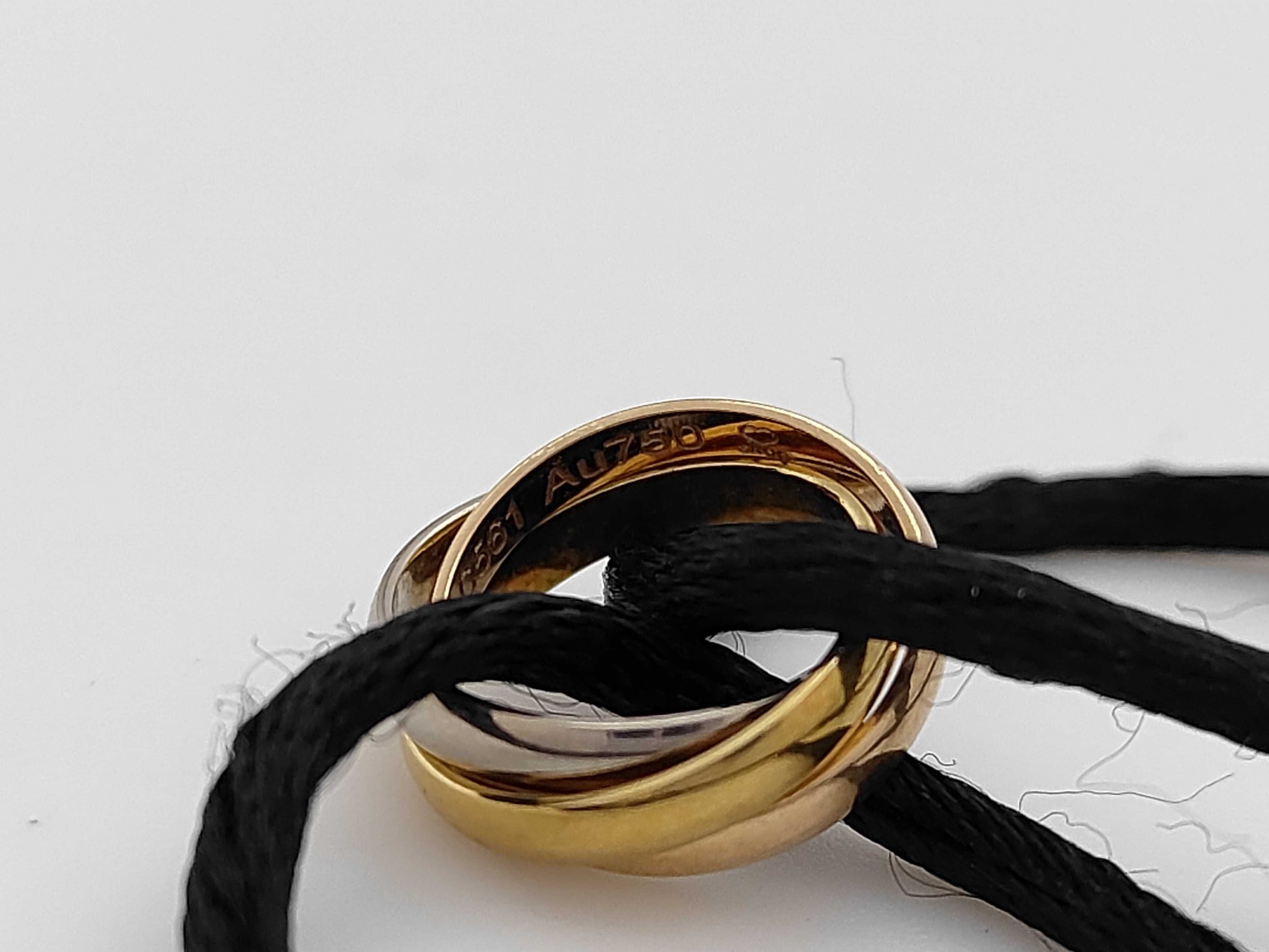 Cartier Trinity Code AU750 2.5g Bracelet Bangle 