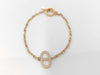 HERMES Chene Dunkle Contour Diamond PG Au750 5.7g Bracelet Bangle