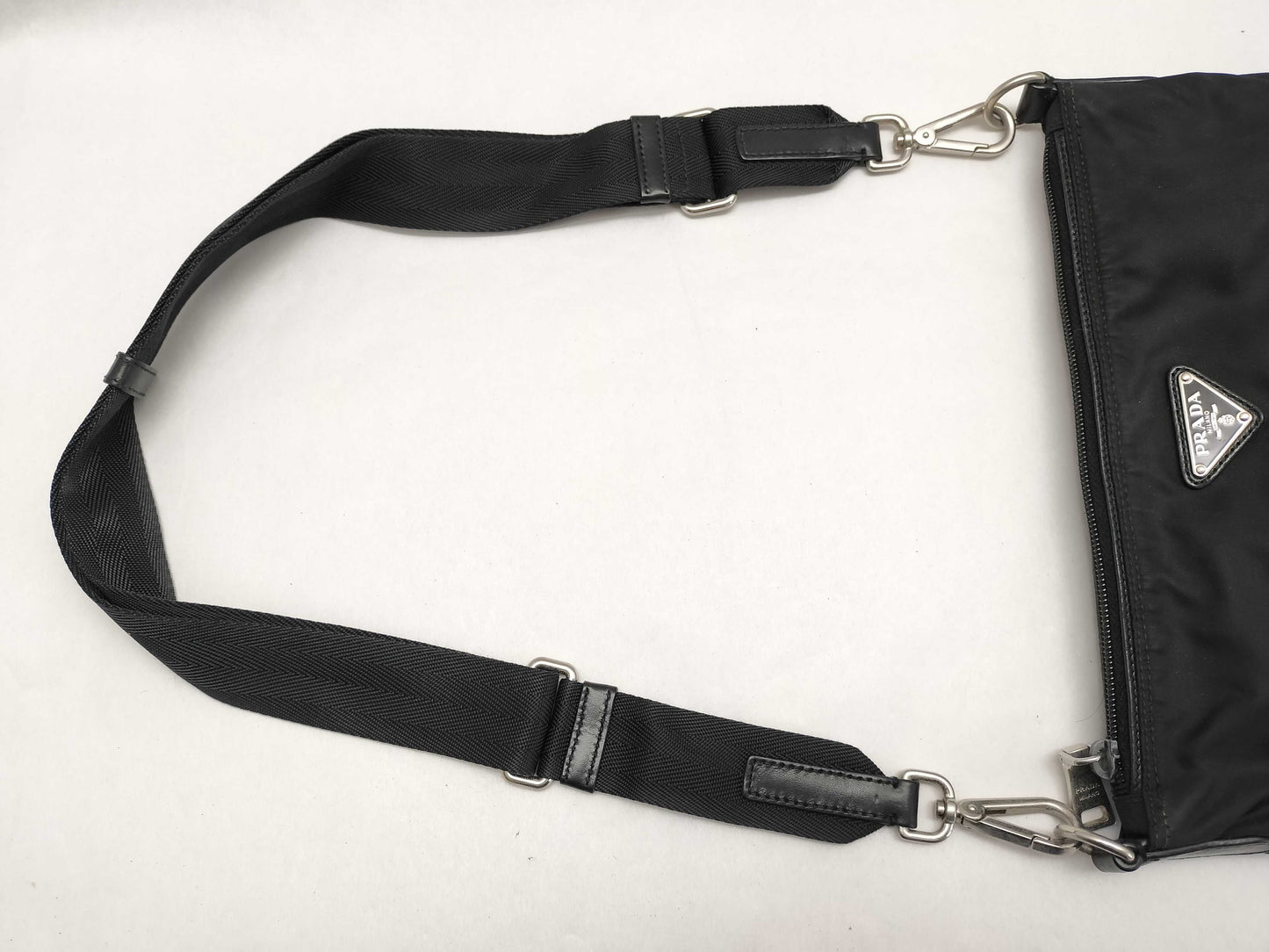 PRADA nylon bag, Prada shoulder bag, nylon black shoulder bag