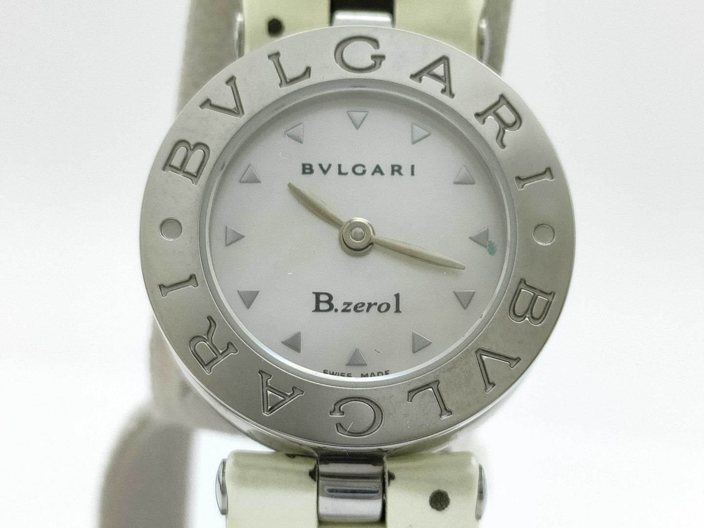 BVLGARI Bezero One BZ22S Shell Dial D6978 Quartz Current Status Immovable Women's Watch